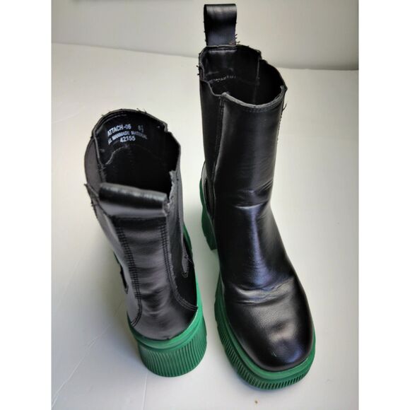 Bamboo Chelsea Lug Sole Chunky Boots Sz 6.5 - Picture 7 of 14